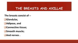 Health Assessment On Breasts And Axillae Examination Ppt