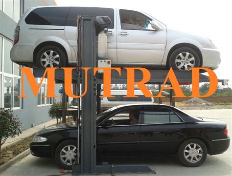 Double Car Stacker 2 Post Hydraulic Lift Simple Parking System China