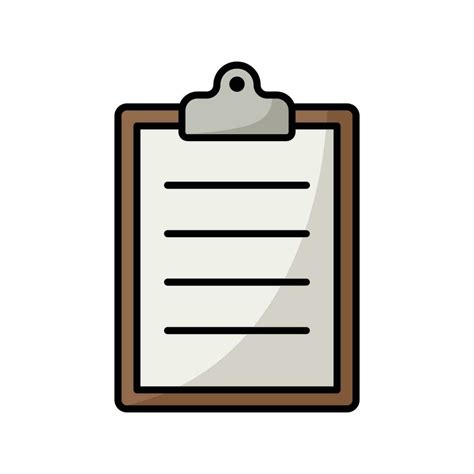 Clipboard Icon Vector Design Template Simple And Clean Vector