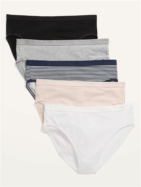 Old Navy High Waisted Supima Cotton Bikini Underwear Pack For Women