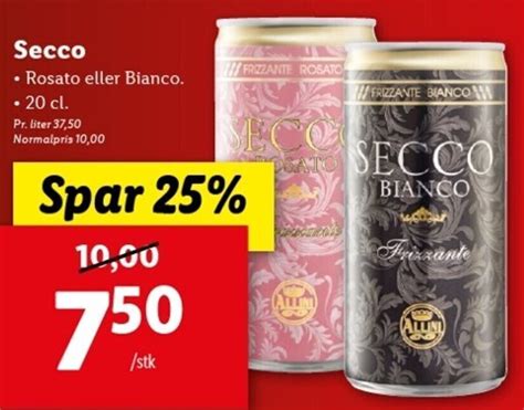 Secco Rosato Eller Bianco 20cl Tilbud Hos Lidl