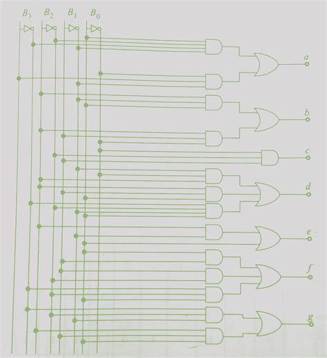 Bcd Segment Display Logic Circuit