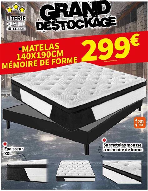 Promo Matelas X Cm M Moire De Forme Chez Conforama Icatalogue Fr