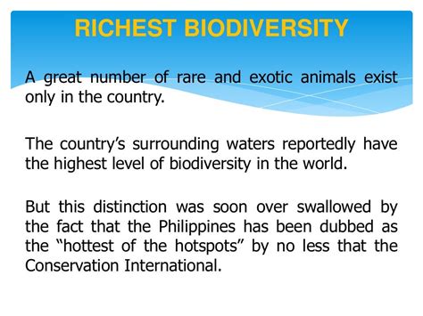 Biodiversity in the philippines