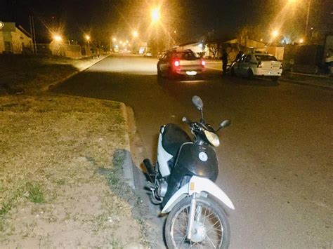 TERCER ACCIDENTE POR FALTA DE SEÑALIZACION Un motociclista choco