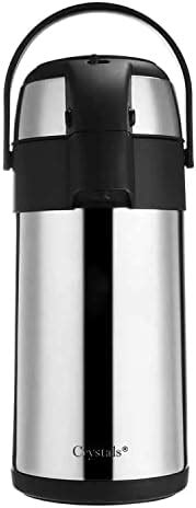 L Ml Stainless Steel Airpot Air Pot Flask Hot Cold Tea Coffee Pump Action Vacuum Flask By