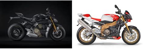 Motorrad Vergleich Ducati Streetfighter V S Vs Aprilia Rsv