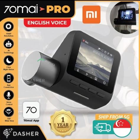 Xiaomi 70mai Car Dash Cam Pro Midrive D02 1944p With Gps Module For