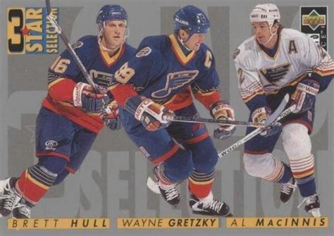 1996 97 Upper Deck Collector S Choice 3 Star Selection 329 Wayne Gretzky Brett Hull Al