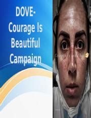 DOVE Pptx DOVECourage Is Beautiful Campaign Table Of Contents