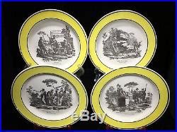 Antique 12 Creil Montereau Roman History Plates Creamware 19th C French Faience | French Faience ...