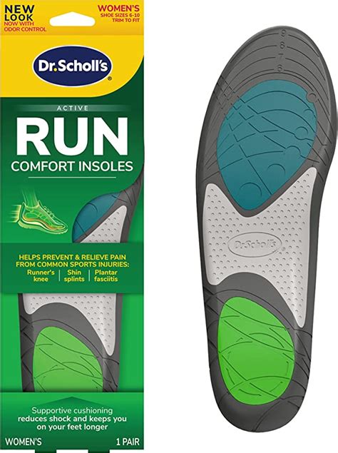 Amazon.com: Dr. Scholl's Run Active Comfort Insoles,Women's, 1 Pair ...