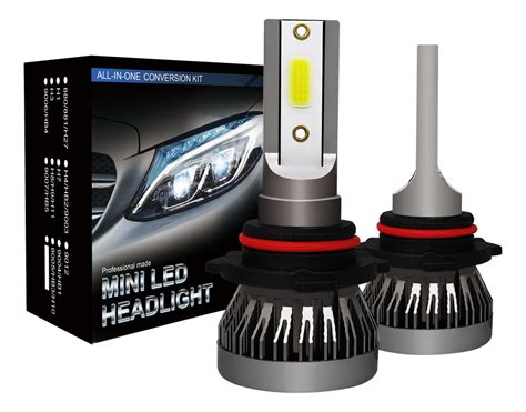 Kit De Focos Led 9005 Hb3 H10 9006 Hb4 De 8000lm 6000k Meses Sin