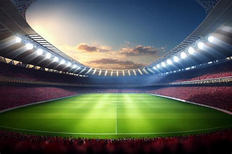 Premium Photo | Soccer stadium wallpapers that will make your desktop background