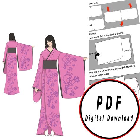 31 Designs Sewing Authentic Kimono Pattern NirvishaTami