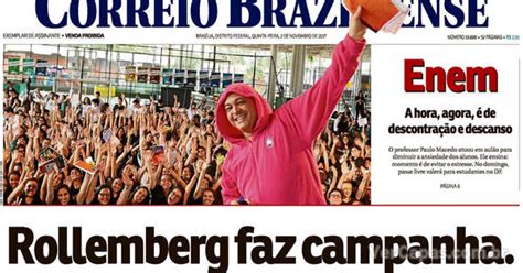 Capa Correio Braziliense Quinta De Novembro De