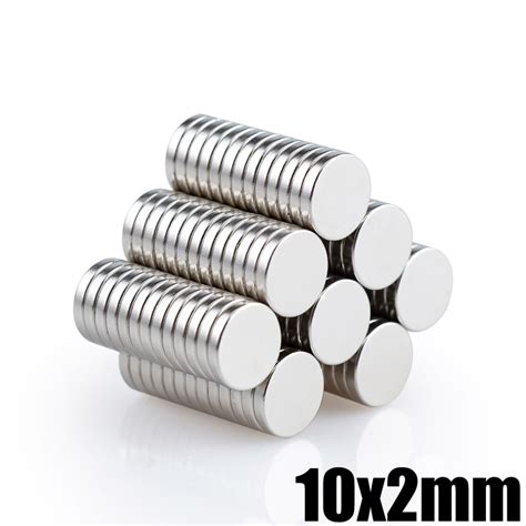 50 Stks 10x2mm Neodymium Magneet Disc N35 Kleine R Grandado