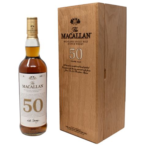 The Macallan 50 Year Old Single Malt Scotch Whisky 750ml Bottle