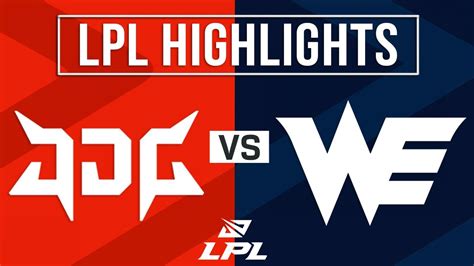 Jdg Vs We Highlights All Games Lpl Spring Jd Gaming Vs Xian