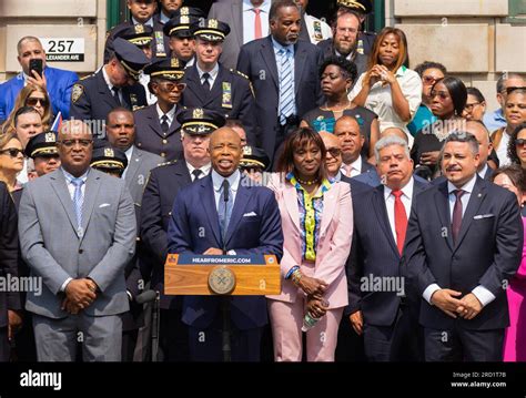 Bronx USA 17th July 2023 New York City Mayor Eric Adams Announced