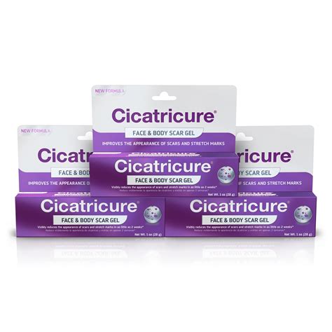 Cicatricure Scar Reducing Cream Face Body Scar Gel Oz G Pack