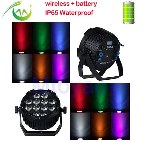 Pcs Ip Rgbwa Uv Led Par Light Battery Wireless Dmx Control