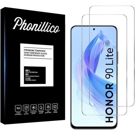 Verre Trempé pour Honor 90 LITE Pack 2 Film Vitre Protection Ecran