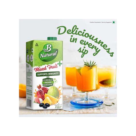 B Natural Mixed Fruit Juice Pack Of 2 Price Buy Online At Best