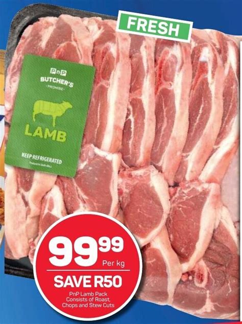 PnP Lamb Pack Consists Of Roast Chops And Stew Cuts Offer At Pick N Pay