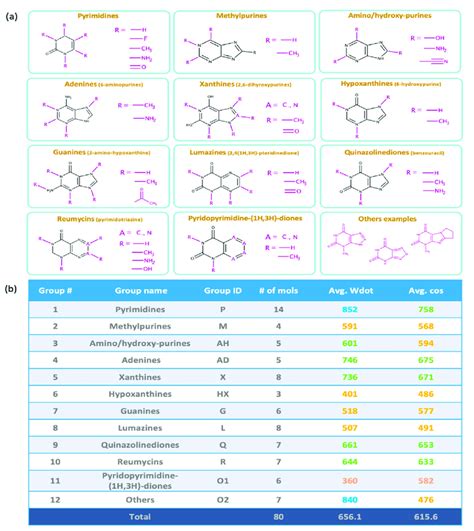 A Categorization Of Purines And Pyrimidines By Structural