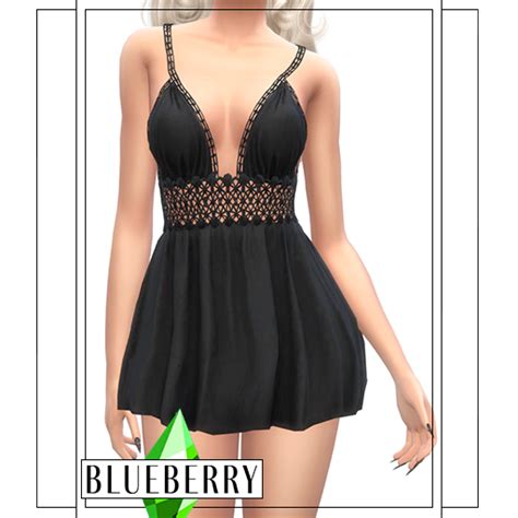 Download Blueberry Corey Dress The Sims 4 Mods Curseforge