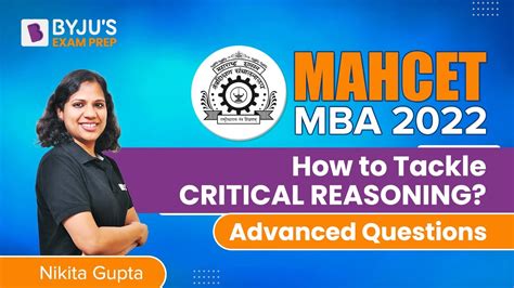 Mah Cet Mba How To Tackle Mahcet Critical Reasoning Advanced