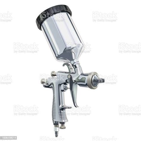 Painting Spray Gun 3d Rendering Isolated On White Background Stock