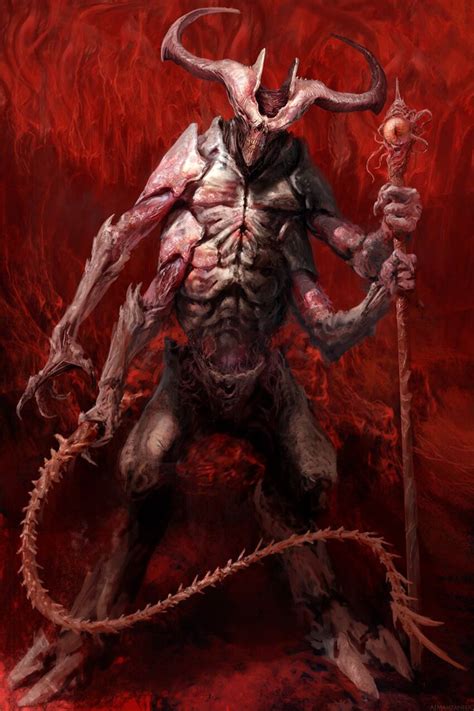 Iadalbaoth Antonio J Manzanedo Fantasy Demon Demon Artwork