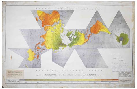 Sell Or Auction Your R Buckminster Fuller Signed Dymaxion World Map
