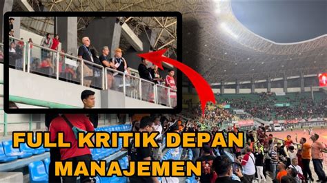 Full Pak Panca Dan Pak Ambono Lihat Kekecewaan Jakmania Di Depan Muka