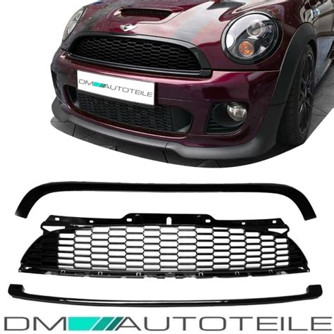 Gloss Black Front Grille Bumper Bonnet Frame Mini Cooper S Jcw R