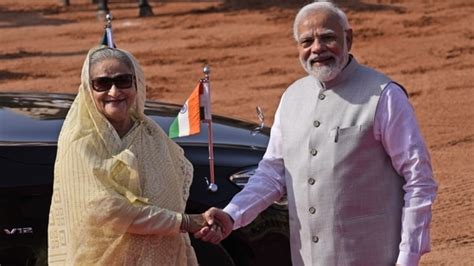 PM Modi meets Bangladesh PM Sheikh Hasina during her ceremonial reception | Hindustan Times