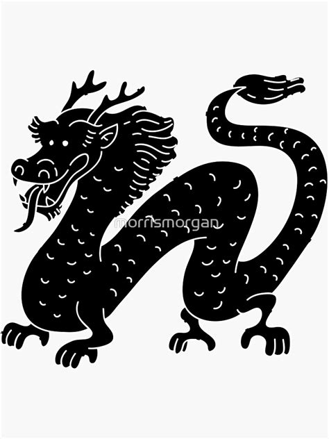 Chinese Dragon Sticker For Sale By Morrismorgan Redbubble