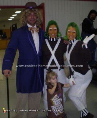 Cool Homemade Willy Wonka and Oompa Loompa Costumes