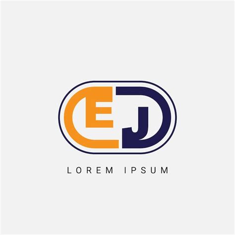 Premium Vector Ej Or Je Letter Initial Logo Design Vector Template