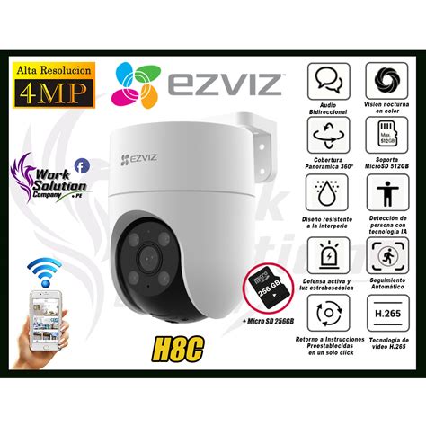 Ripley Ezviz C Mara Seguridad Wifi H C Mp Exterior Sd Gb