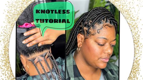 How To Do Triangle Part Knotless Braids Beginner Friendly Very