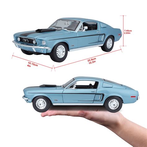 Maisto 31167 1 18 Ford Mustang GT Cobra Jet 1968 Model Assorted