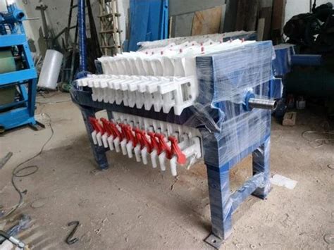 White Mild Steel Filter Press Filtration Capacity Litres Hr