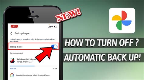 How To Turn Off Automatic Back Up On Google Photos On Iphone Youtube