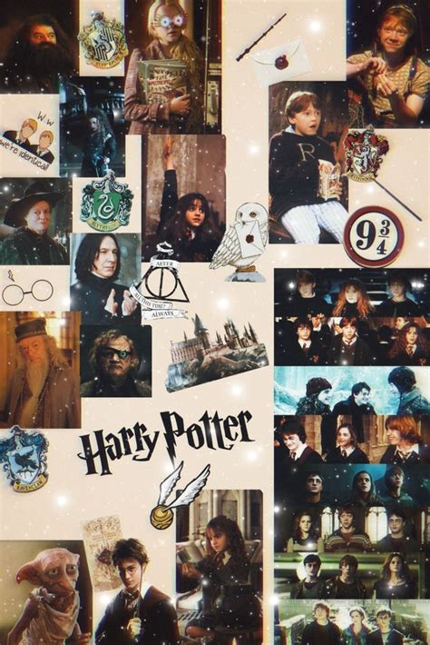 Harry Potter Collage With Many Pictures And Characters