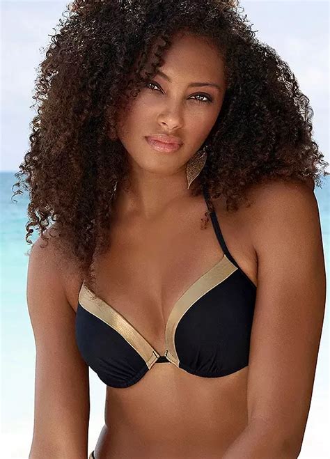 Black Gold Push Up Bikini Top By LASCANA Swimwear365