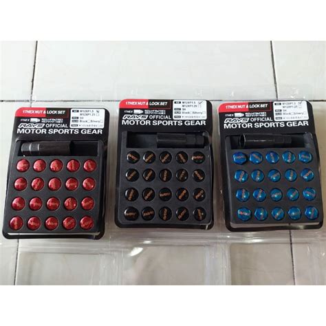 Jual Baud Lugnut Rays Official 1 5mm LUG NUT RAYS BAUD RODA MUR RACING