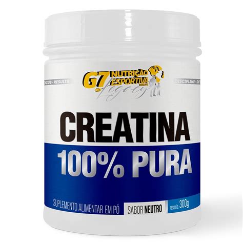 Creatina Monohidratada 100 Pura 300g G7 Legacy Shopee Brasil